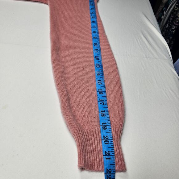 Halogen Wool & Cashmere Mock Turtleneck Sweater Pink Compact Size L - Picture 10 of 10